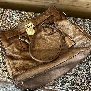 Vintage Women’s Michael Kors Bronze Leather Tote